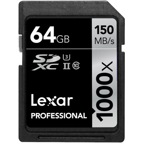 Lexar mälukaart SDXC 64GB Professional 1000x 150MB/s