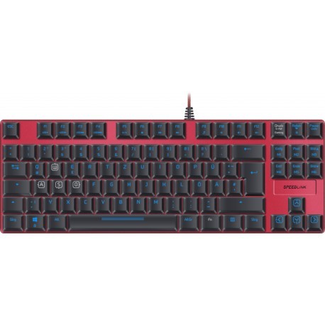 Speedlink klaviatuur Ultor US, must/punane (SL-670008-BKRD)