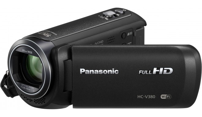 Panasonic HC-V380, melns