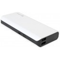 Platinet Power Bank 10000mAh 2xUSB, balts (42782)