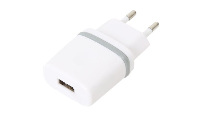 Omega USB charger 1000mA, white (43136)