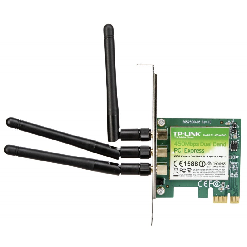 Theirs castle Original TP-Link TL-WDN4800 N900 450 Mbps Wireless N PCIe Adapter - Bezvadu adapteri  - Photopoint