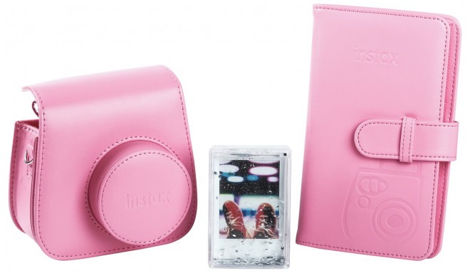 Fujifilm Instax Mini 9 aksesuāru komplekts, flamingo rozā
