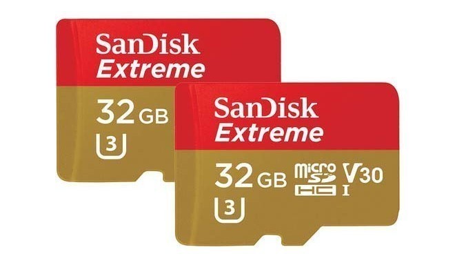 SanDisk atmiņas karte microSDHC 32GB Extreme Action 2gb.