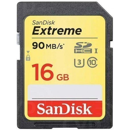SanDisk atmiņas karte SDHC 16GB Extreme Video V30 90MB/s