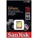 SanDisk memory card SDHC 16GB Extreme Video 90MB/s
