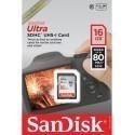Sandisk memory card SDHC 16GB Ultra UHS-I Class 10