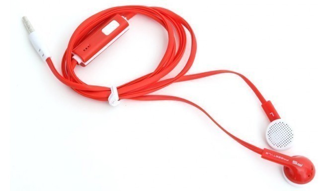 Omega Freestyle наушники + микрофон FH1020, красный