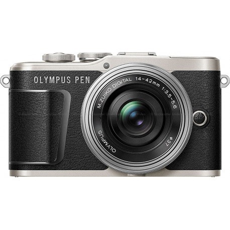 Olympus PEN E-PL9 + 14-42mm EZ Kit, must/hõbe