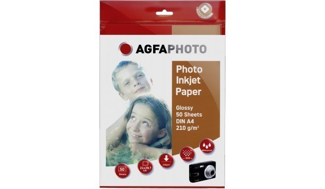 Agfaphoto fotopapīrs A4, glancēts, 210g, 50 lapas