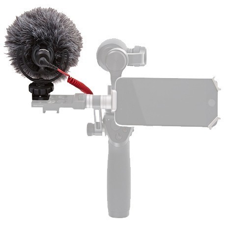 DJI Osmo mikrofon Rode VideoMicro + kinnitus