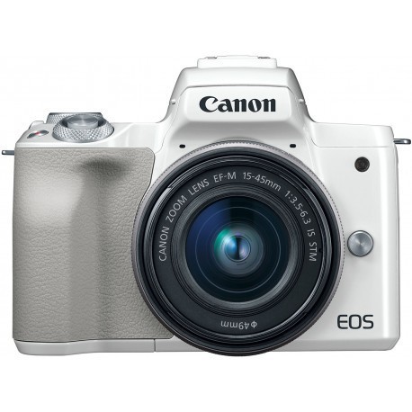 Canon EOS M50 + EF-M 15-45mm IS STM, white