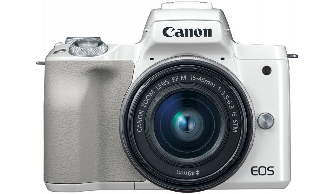 Canon EOS M50 + EF-M 15-45 мм IS STM, белый