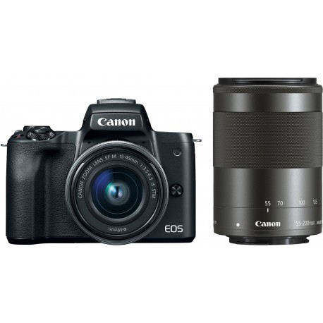 Canon EOS M50 + EF-M 15-45mm + 55-200 IS STM, must
