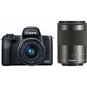 Canon EOS M50 + EF-M 15-45mm + 55-200 IS STM, black