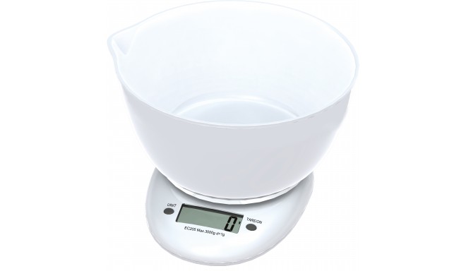 Omega kitchen scale OBSKWB, white