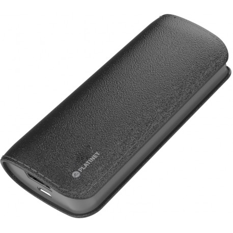 Platinet lādētājakumulators Leather 5200mAh, melns (43408)