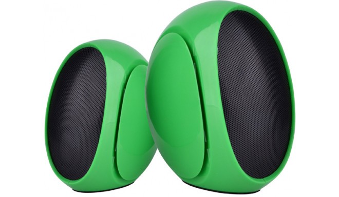 Omega speakers 2.0 OG-117B, green (42718)