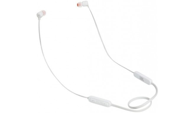 JBL juhtmevabad kõrvaklapid + mikrofon T110BT, valge