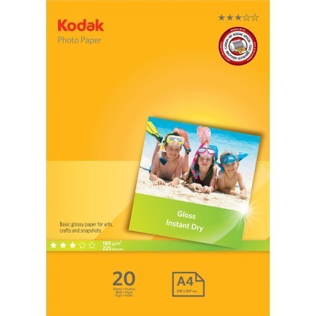 Kodak fotopapīrs A4 glancēts 180g 20 lapas
