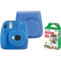 Fujifilm Instax Mini 9, cobalt blue + case + paper