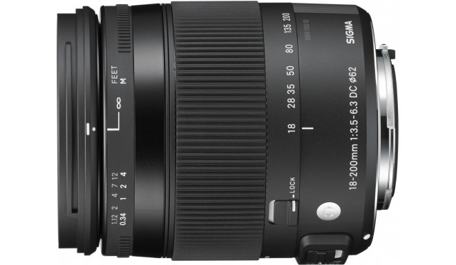 Sigma 18-200mm f/3.5-6.3 DC OS HSM Contemporary objektiiv Canonile