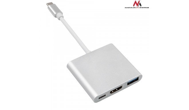 Maclean adapter USB-C - HDMI/USB 3.0/USB-C 4K OTG MCTV-840