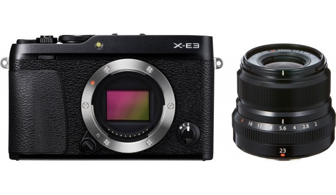 Fujifilm X-E3 + 23 мм f/2.0 Kit, черный