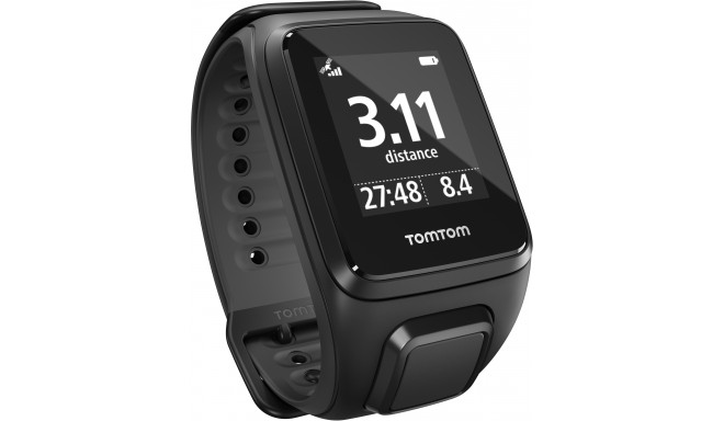 TomTom Spark Cardio + Music L, melns