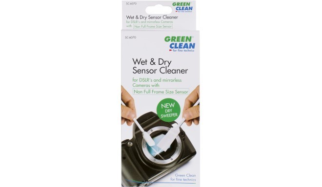Green Clean sensora tīrīšanas komplekts Wet Foam Swab & Dry Sweeper (SC-6070)
