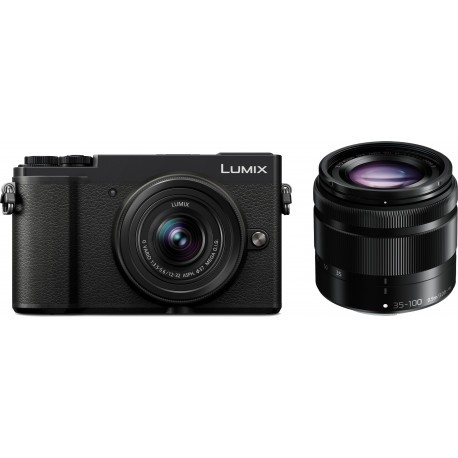 Panasonic Lumix DC-GX9 + 12-32mm + 35-100mm Kit, black