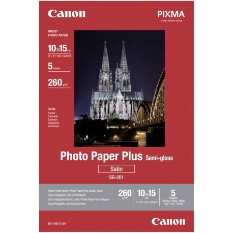 Canon fotopaber SG-201 10x15 260g 5 lehte
