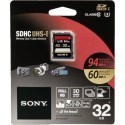 Sony memory card SDHC 32GB U3 Class 10