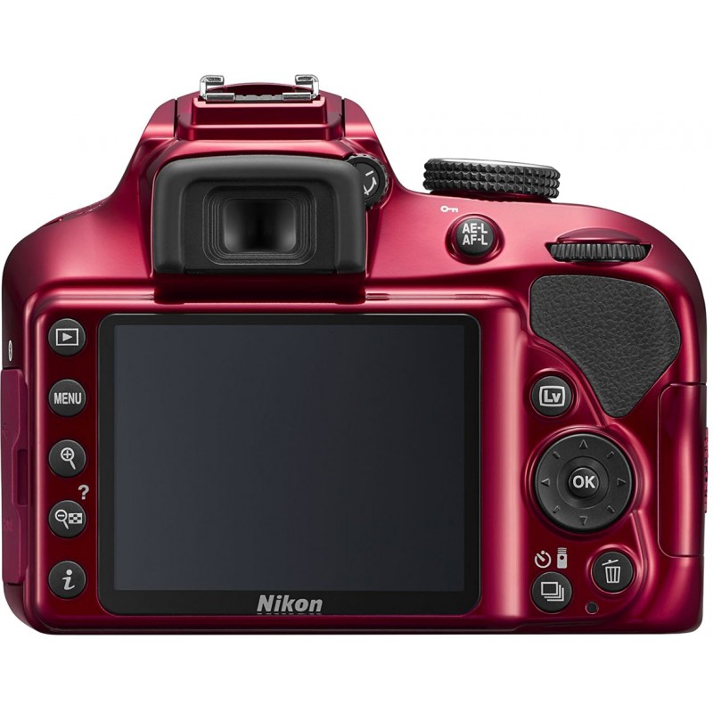 Nikon D3400 + 18-55 AF-P VR Kit, red - DSLRs - Photopoint