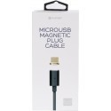 Platinet cable microUSB 1m with magnetic plug (43470)