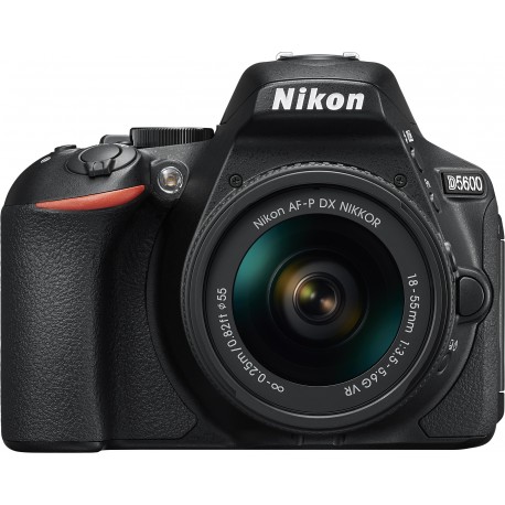 Nikon D5600 + 18-55mm AF-P VR Kit, melns