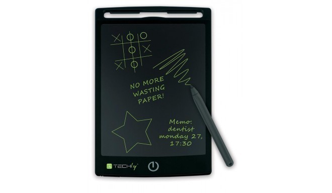 Techly Portable digital notepad tablet for writing and drawing 8.5'' black