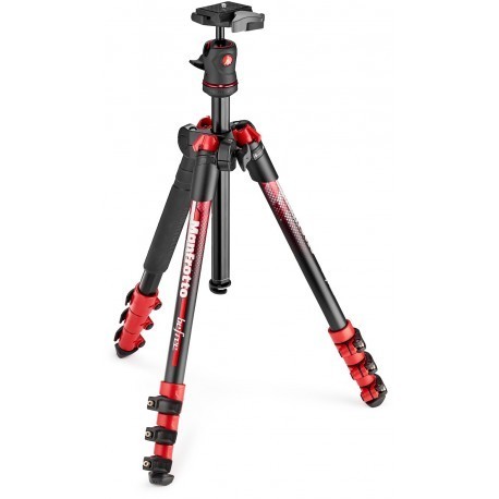 Manfrotto statiiv Befree Color MKBFRA4RD-BH, punane