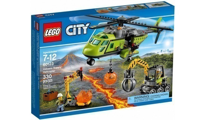 City Volcano helicopter delivery