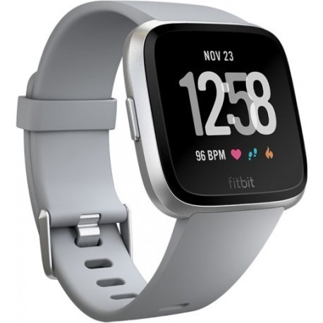 Fitbit Versa, pelēks/sudrabots