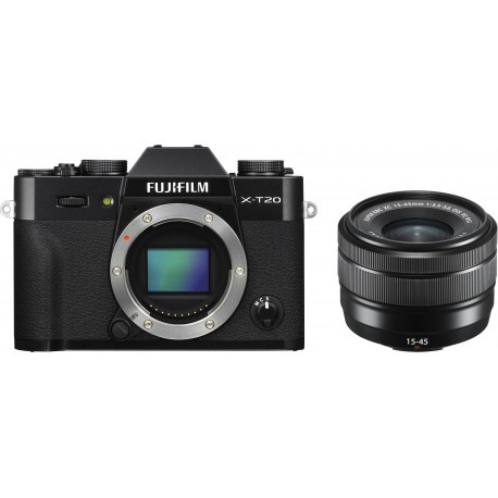 Fujifilm X-T20 + 15-45mm Kit, black