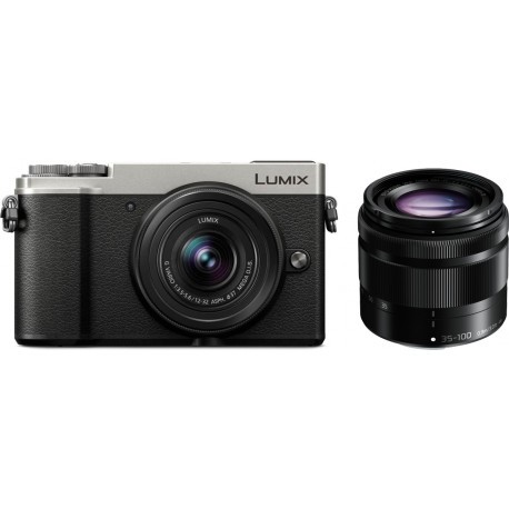 Panasonic Lumix DC-GX9 + 12-32mm + 35-100mm Kit, hõbedane