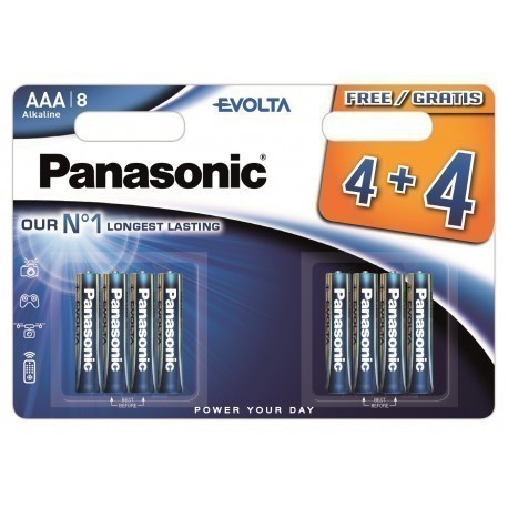 Panasonic Evolta baterija LR03EGE/8B (4+4 gb.)
