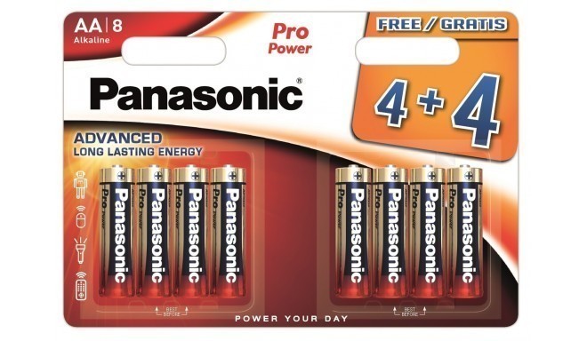 Panasonic Pro Power батарейки LR6PPG/8B (4+4шт)