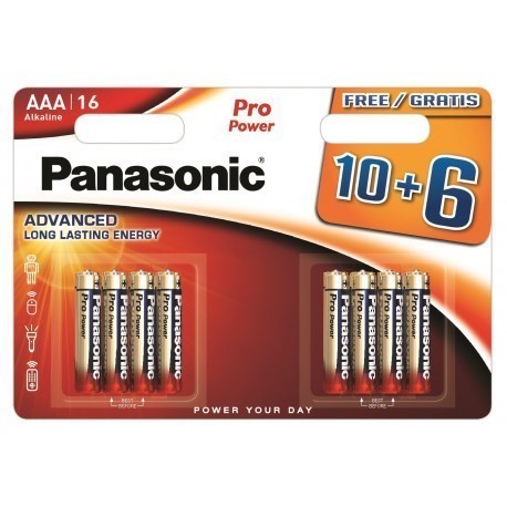 Panasonic Pro Power battery LR03PPG/16B 10+6pcs