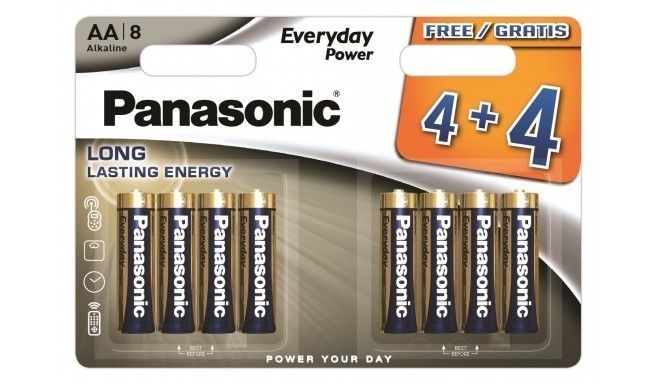 Panasonic Everyday Power baterija LR6EPS/8BW (4+4)