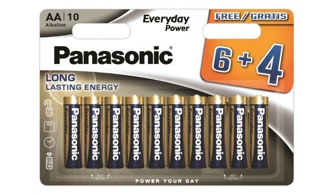 Panasonic Everyday Power батарейки LR6EPS/10BW (6+4)