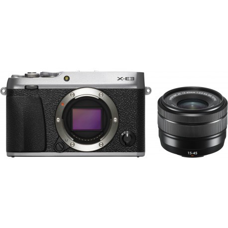 Fujifilm X-E3 + 15-45mm Kit, hõbedane