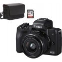 Canon EOS M50 + EF-M 15-45mm + camera bag SB130 + memory card 16GB