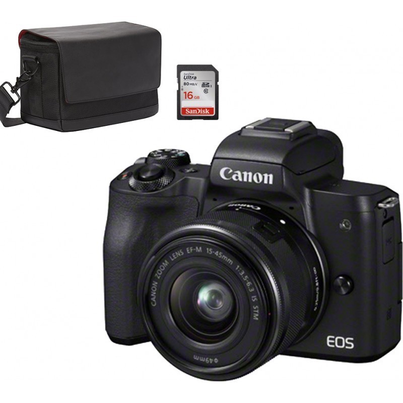 1/4 inch Thread PU Leather Camera Half Case Base for Canon EOS M50 / M50  Mark